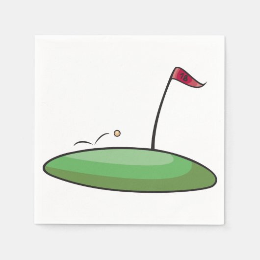 Golf Green Paper servetten (Voorkant)