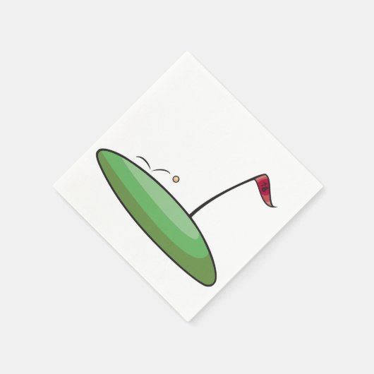 Golf Green Paper servetten (Hoek)