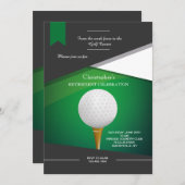Golf Green Uitnodiging (Voorkant / Achterkant)
