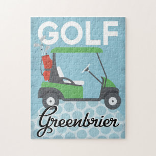 Golf Greenbrier West Virginia - Retro Trav Legpuzzel