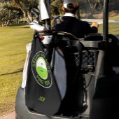 Golf Greens Fore Golfer Humor Funny Custom Black Golfhanddoek