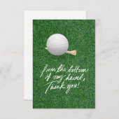 GOLF Greens Gratitude : Carte de remerciement pour (Devant / Derrière)