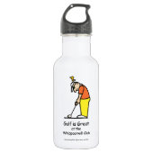 Golf Greetings Water Fles White (Voorkant)