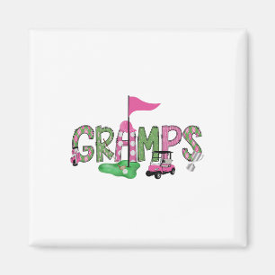 Golf grijpt roze gat in een golf 1e verjaardag Gir Magneet