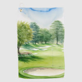 Golf groen handdoek (Voorkant)
