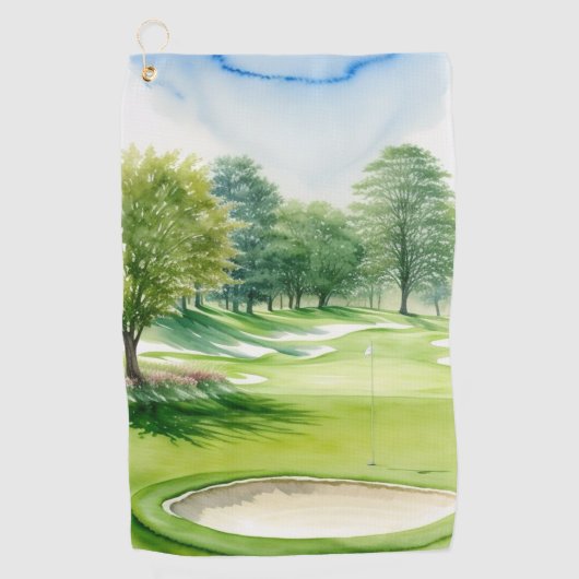 Golf groen handdoek (Voorkant)