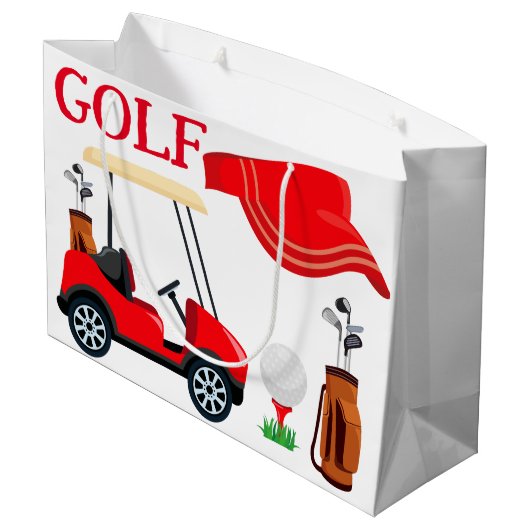 Golf Groot Cadeauzakje (Achterkant Gekanteld)