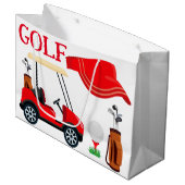 Golf Groot Cadeauzakje (Voorkant Gekanteld)