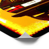 Golf GTi MkI Oranje Poster (Hoek)