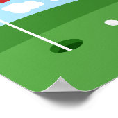 Golf Guest Book Poster - 100 handtekeningen (Hoek)