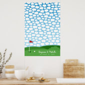 Golf Guestbook Poster - 150 handtekeningen (Keuken)