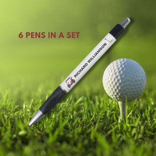Golf Guy Winkelwagen Vlag Gepersonaliseerde Naam Pen