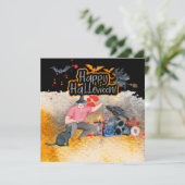 Golf Halloween Day pour la carte de golf (Debout devant)