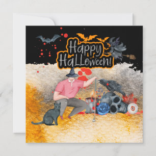 Golf Halloween Day pour la carte de golf