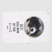 Golf Handdoek Hond Moeder Moederdag Aangepaste Fot (Horizontaal)