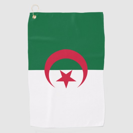 Golf Handdoek met vlag van Algerije (Voorkant)