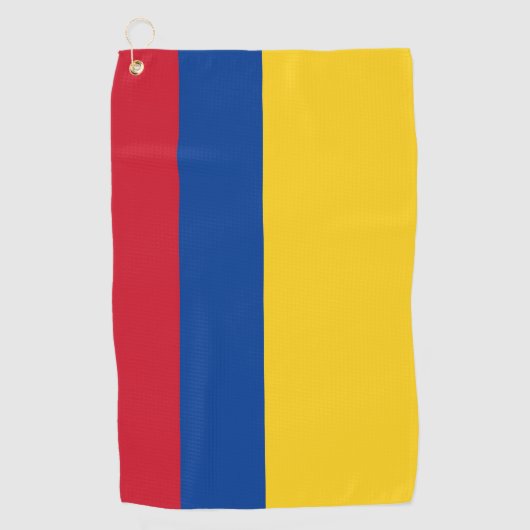 Golf Handdoek met vlag van Colombia (Voorkant)