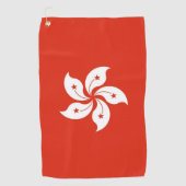 Golf Handdoek met vlag van Hong Kong (Voorkant)