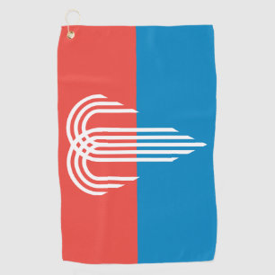 Golf Handdoek met vlag van Kansas City, Missouri,