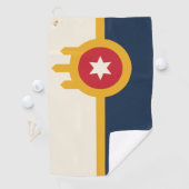Golf Handdoek met vlag van Tulsa, Oklahoma (Insitu)