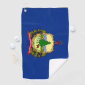 Golf Handdoek met vlag van Vermont State, USA (Insitu)