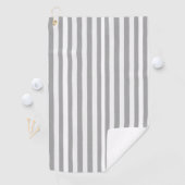 Golf Handdoek Streep Grijs Wit (Insitu)