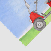 Golf Happy Birthday met golfkarretpapier Tissuepapier (Detail)