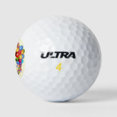 Golf Happy Retirement Ajouter un nom Cadeau 3 balles de (Logo)