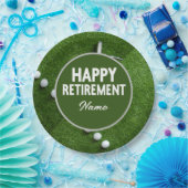 Golf Happy Retirement Papieren Bordje (Feest)