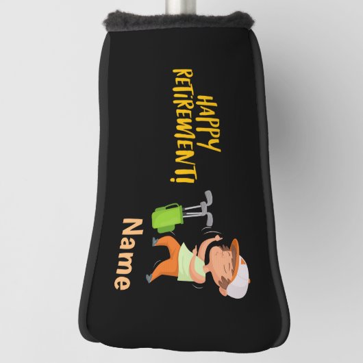 Golf Happy Retirement to golfer Golf Head Hoesje Golfheadcover (Draai 90)