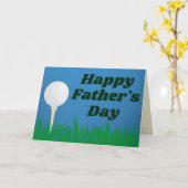 Golf Happy Vaderdag Card Kaart (Gele Bloem)
