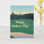 GOLF - Happy Vaderdag Golf Kaart (Gele Bloem)