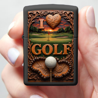 Golf Hart Zonsondergang Landschap