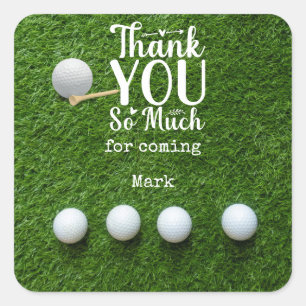 Golf Hartelijk dank, Sticker vierkant