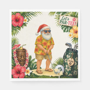 Golf Hawaï thema Kerstfeest Servet