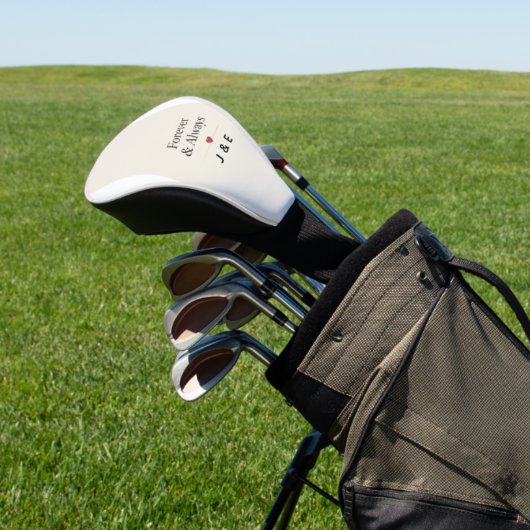 Golf Head Cover Forever & Always Romantic Custom I