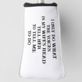 Golf Head Cover Husband Wife's Joke (Draai 90)
