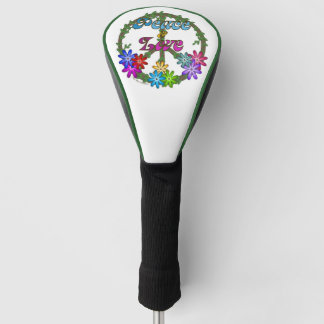 Golf Head Cover - Peace & Love