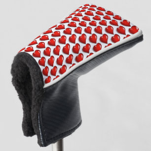 Golf Head Cover Rode Harten Liefde
