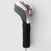 Golf Head Cover – Victory Peace & Love Pop-Art (Schuin)