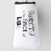 Golf Head Cover Wit Variëteit is het Levenselixir (Draai 90)