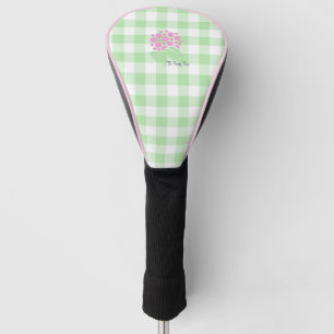 Golf Head Hoesje groene gingham Golfheadcover