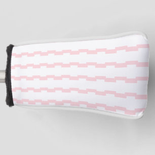 Golf Head Hoesje Roze & Witte Streep Golfheadcover