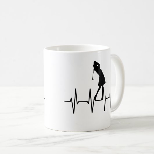 Golf Heartbeat Mug (Devant droit)