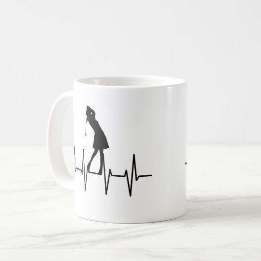 Golf Heartbeat Mug (Devant gauche)