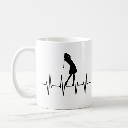 Golf Heartbeat Mug (Gauche)