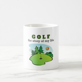 Golf het verhaal van mijn leven grappig koffiemok