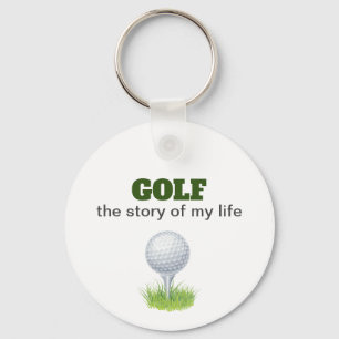 Golf het verhaal van mijn leven leuke keramische k sleutelhanger