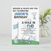 Golf Hole in een uitnodiging van één dag (Staand voorkant)