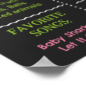 Golf Hole in One Birthday Milestone Sign Board Poster (Hoek)